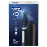 Oral-B Spazzolino Elettrico Ricaricabile iO 3 Nero, 1 Testina Di Ricambio, 1 Custodia Da Viaggio. 1 Spazzolino
