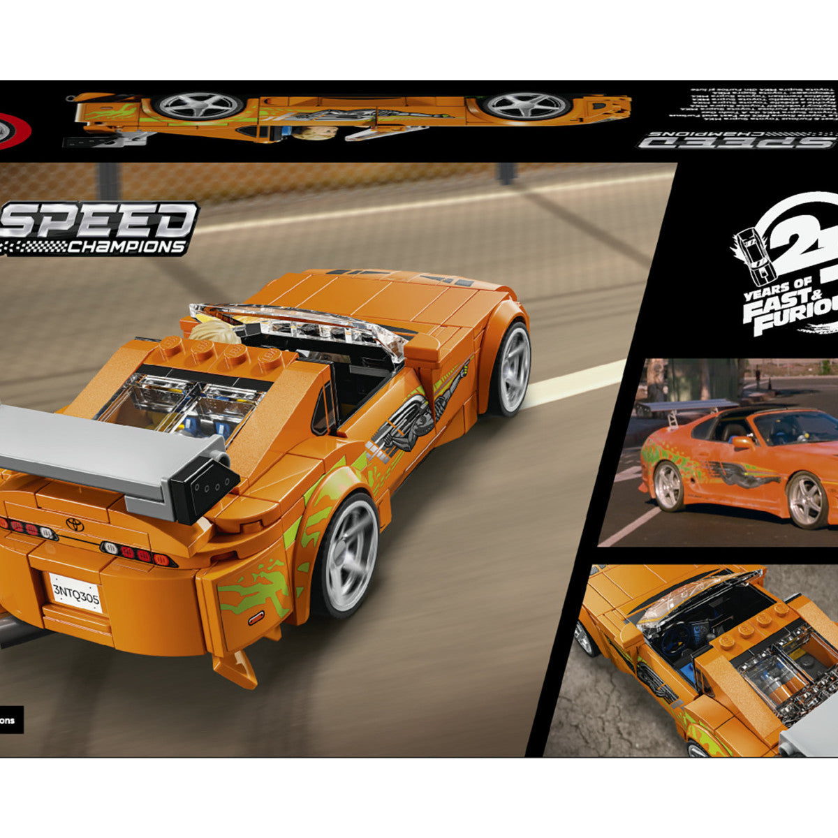 Lego Speed Champions 77260 The Fast And The Furious Toyota Supra MK4, Macchina Giocattolo Con Minifigure, Regalo Stem Da 10