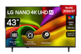 LG TV 43 Pollici Nano 4K UHD AI NU85 Smart WebOS26