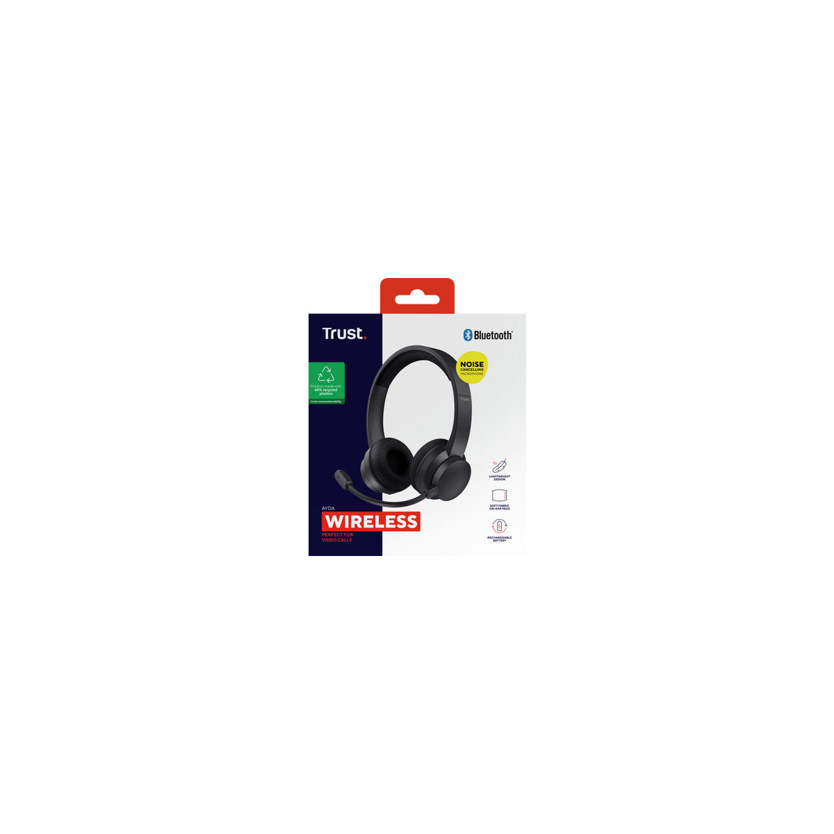 Trust Ayda Auricolare Con cavo e senza cavo A Padiglione Musica e Chiamate USB tipo-C Bluetooth Nero