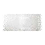 GP Me Sottotorta Bianchi Rettangolari Con Pizzo In Carta 19x30 Cm - Set Da 15 Pezzi