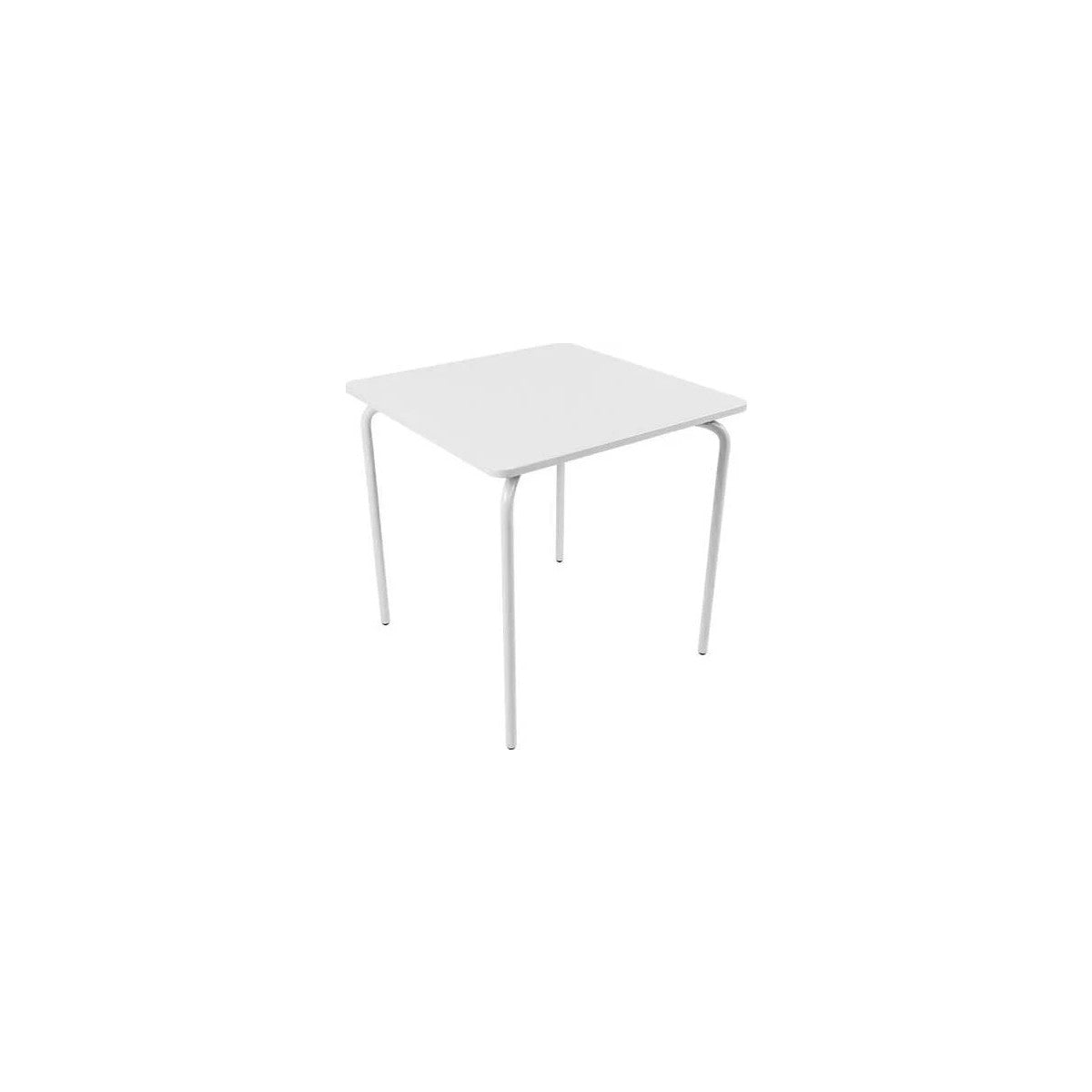 Amicasa Tavolo Fisso Da Esterno Loren 140x71 Cm Alluminio Bianco