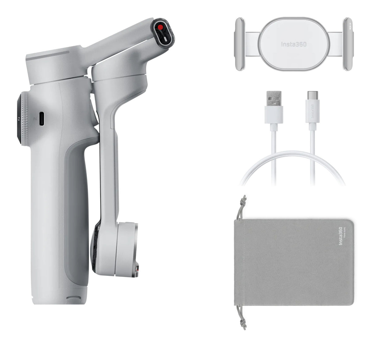 Insta360 Flow 2 Pro Stabilizzatore per fotocamera per smartphone Bianco