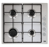 Beko HIGG641C3SX Piano Cottura da Incasso a Gas 4 Fornelli Inox
