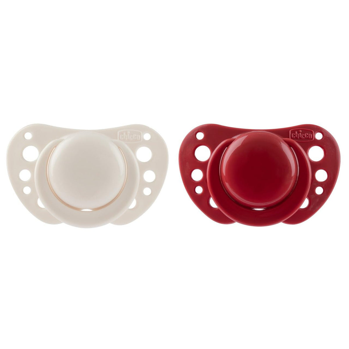 Chicco Physioforma Air Succhietto In Silicone Rosso 6-16 Mesi - 2 Pezzi