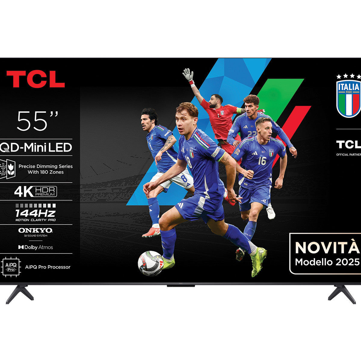 TCL Serie C69K Smart TV QD-MiniLED 4K 55" 55C69K, 144Hz, audio Onkyo 2.1, Dolby Vision IQ Atmos, Google TV