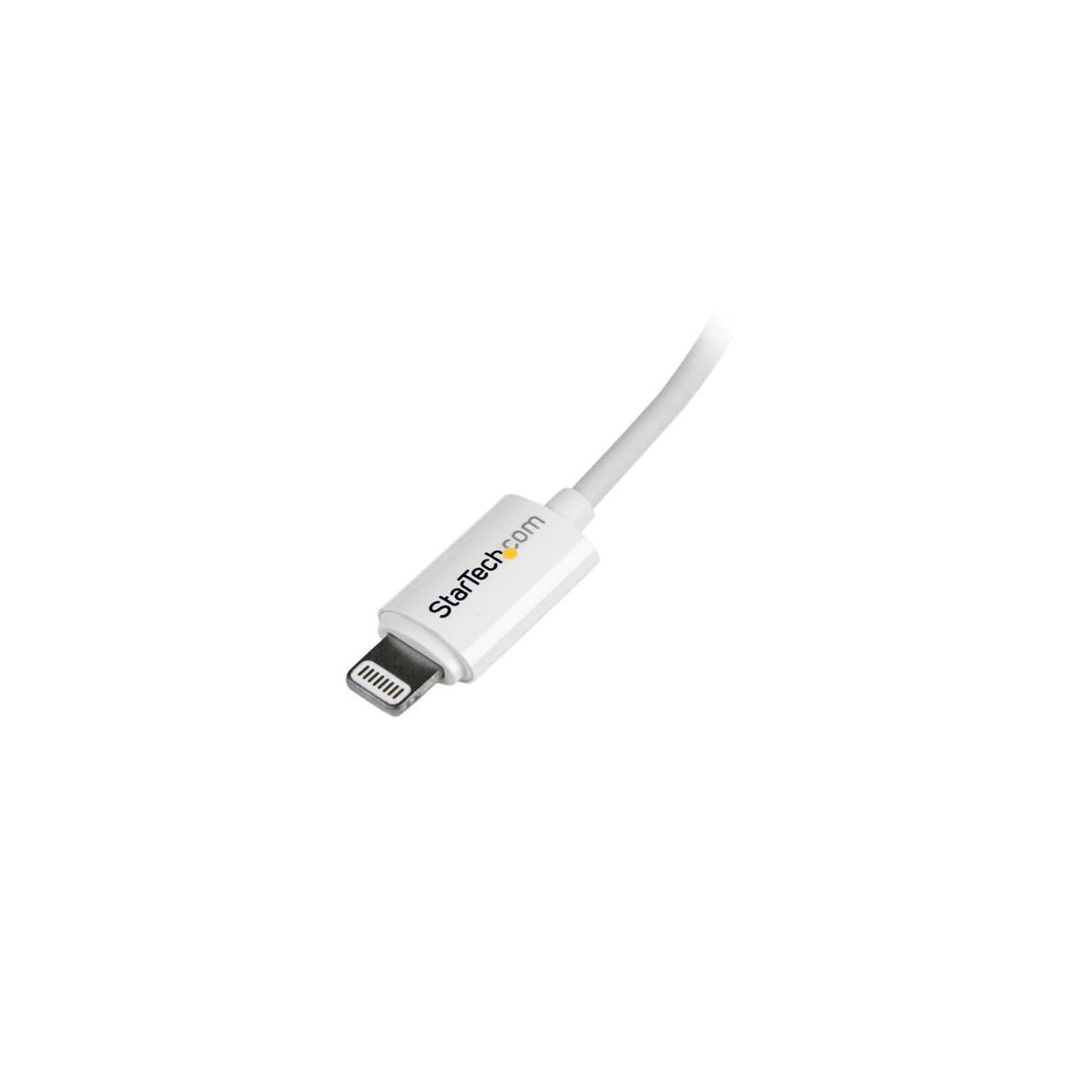 StarTech.com Cavo lungo connettore lightning a 8 pin Apple bianco da 2 m a USB per iPhone / iPod / iPad