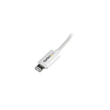 StarTech.com Cavo lungo connettore lightning a 8 pin Apple bianco da 2 m a USB per iPhone / iPod / iPad