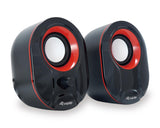 Equip 245332 Altoparlante Mini per PC e Portatile Cablato 6 W Nero Rosso