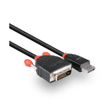 Lindy 41490 cavo e adattatore video 1 m DVI-D DisplayPort Nero