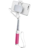 Cellularline Total View - Universale Asta per selfie con specchio girevole