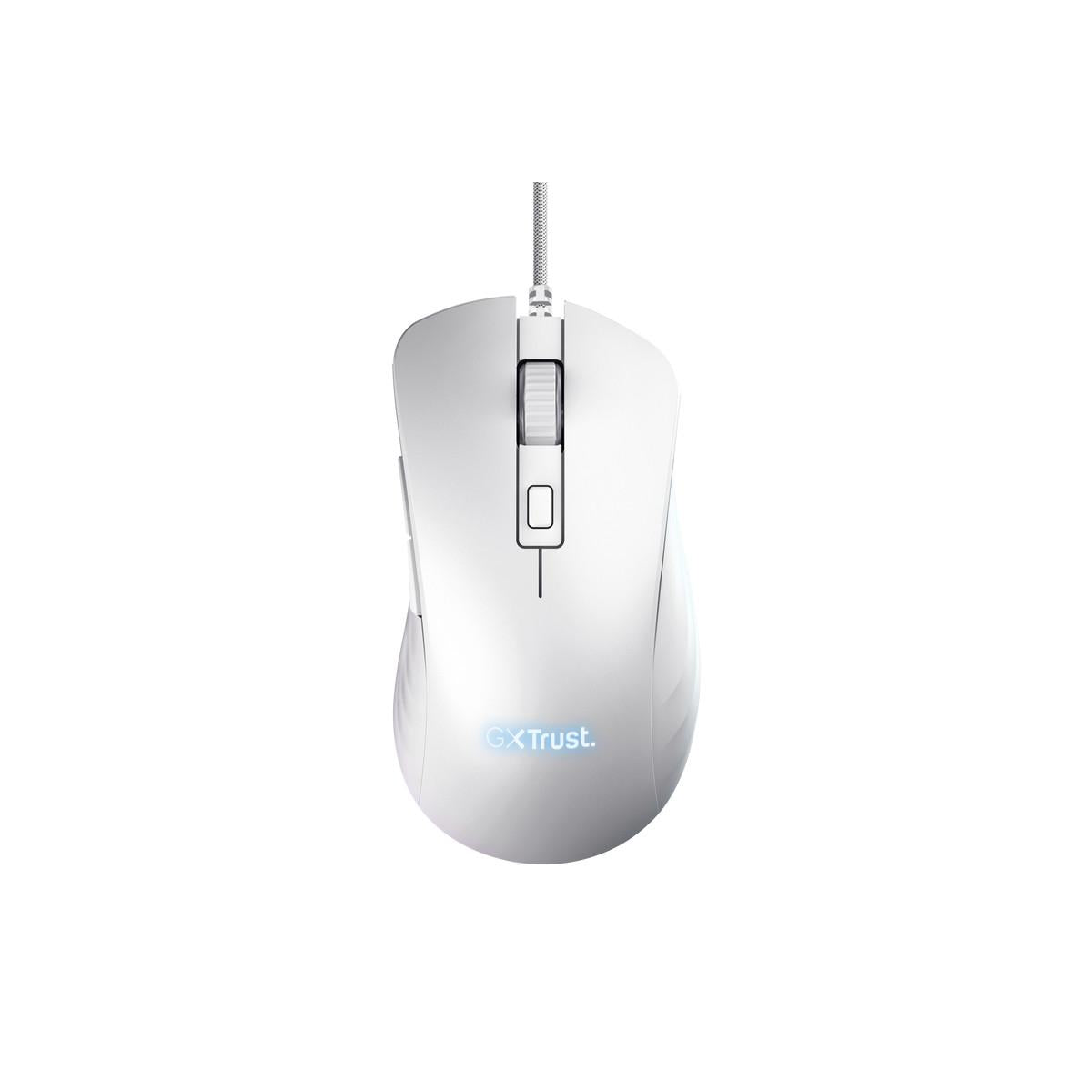 Trust GXT924W YBAR mouse Mano destra USB tipo A Ottico 25600 DPI