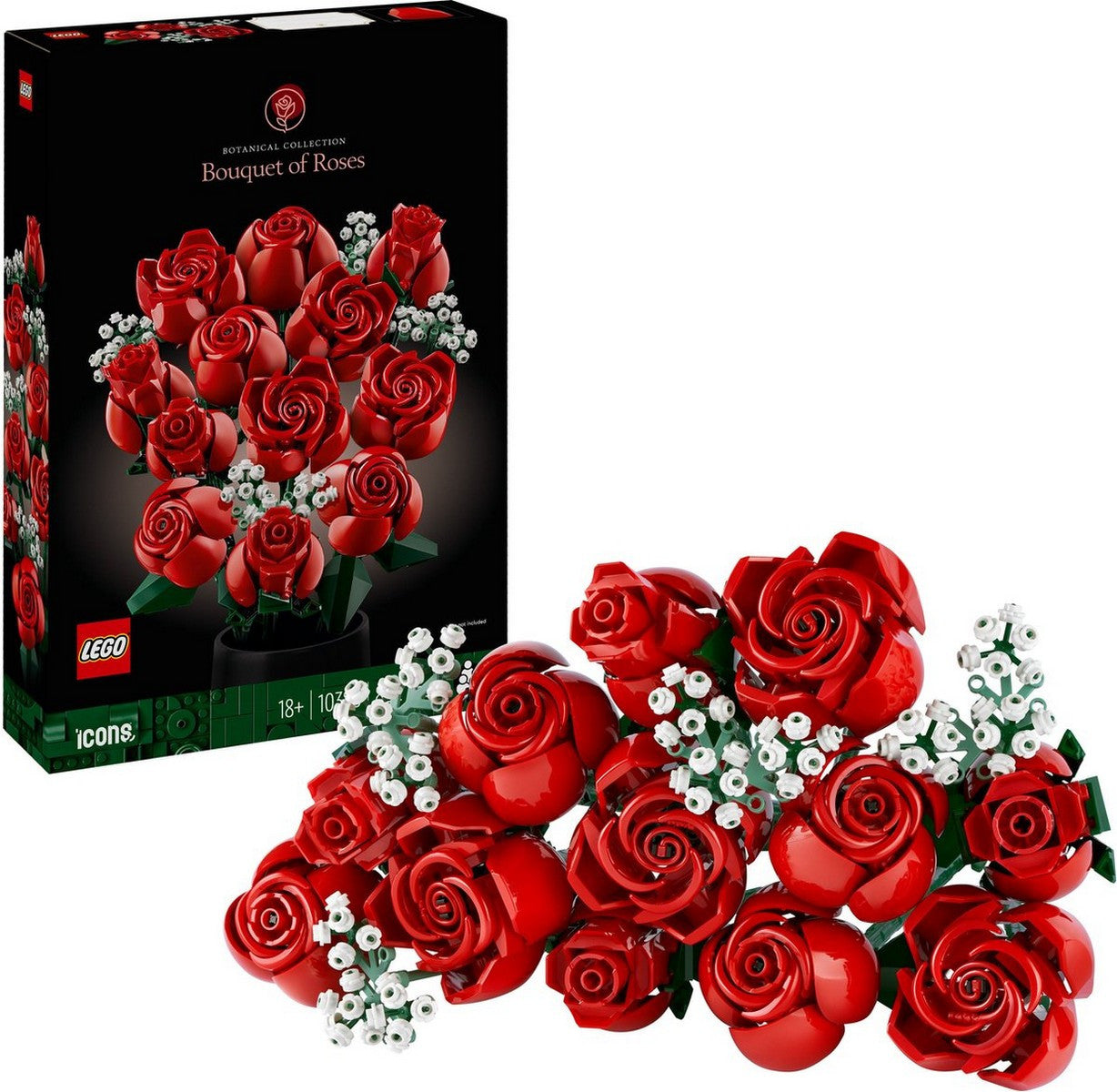 LEGO Icons Bouquet di rose - Collezione botanica - 10328