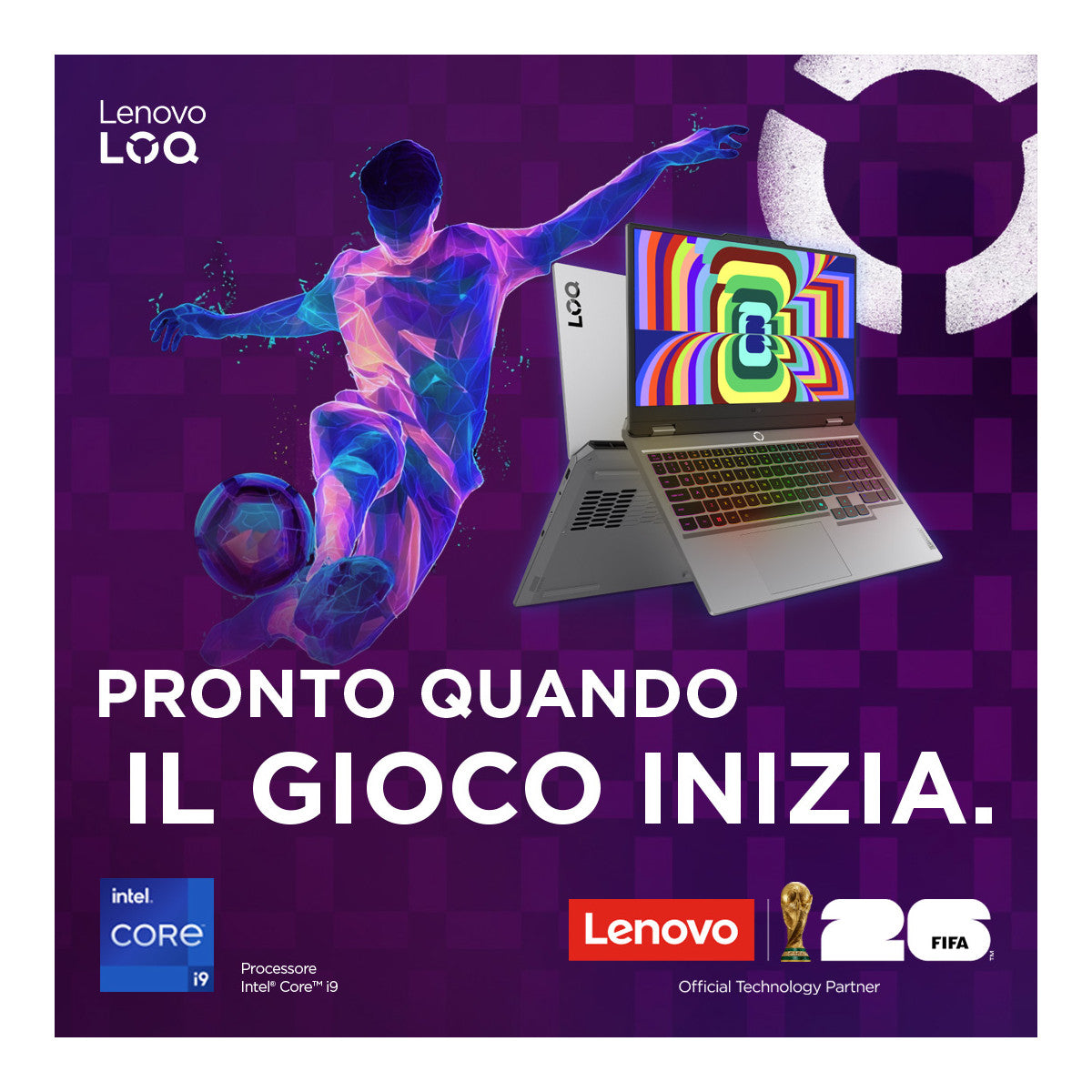 Lenovo LOQ 15IRX10 Intel Core i7 i7-13645HX Computer portatile 39,6 cm (15.6") Full HD 16 GB DDR5-SDRAM 512 GB SSD NVIDIA GeForce RTX 5060 Wi-Fi 6 (802.11ax) Windows 11 Home Italiano Grigio