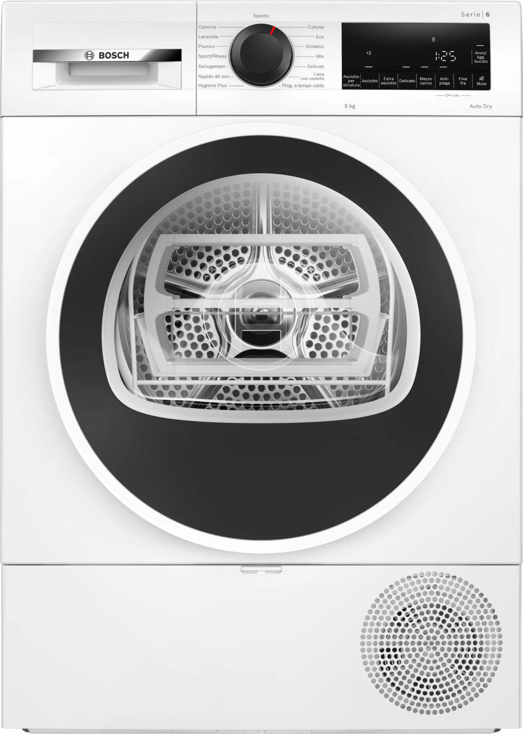 Bosch Serie 6 WQG243D8IT Asciugatrice a pompa di calore 9 kg Bianco