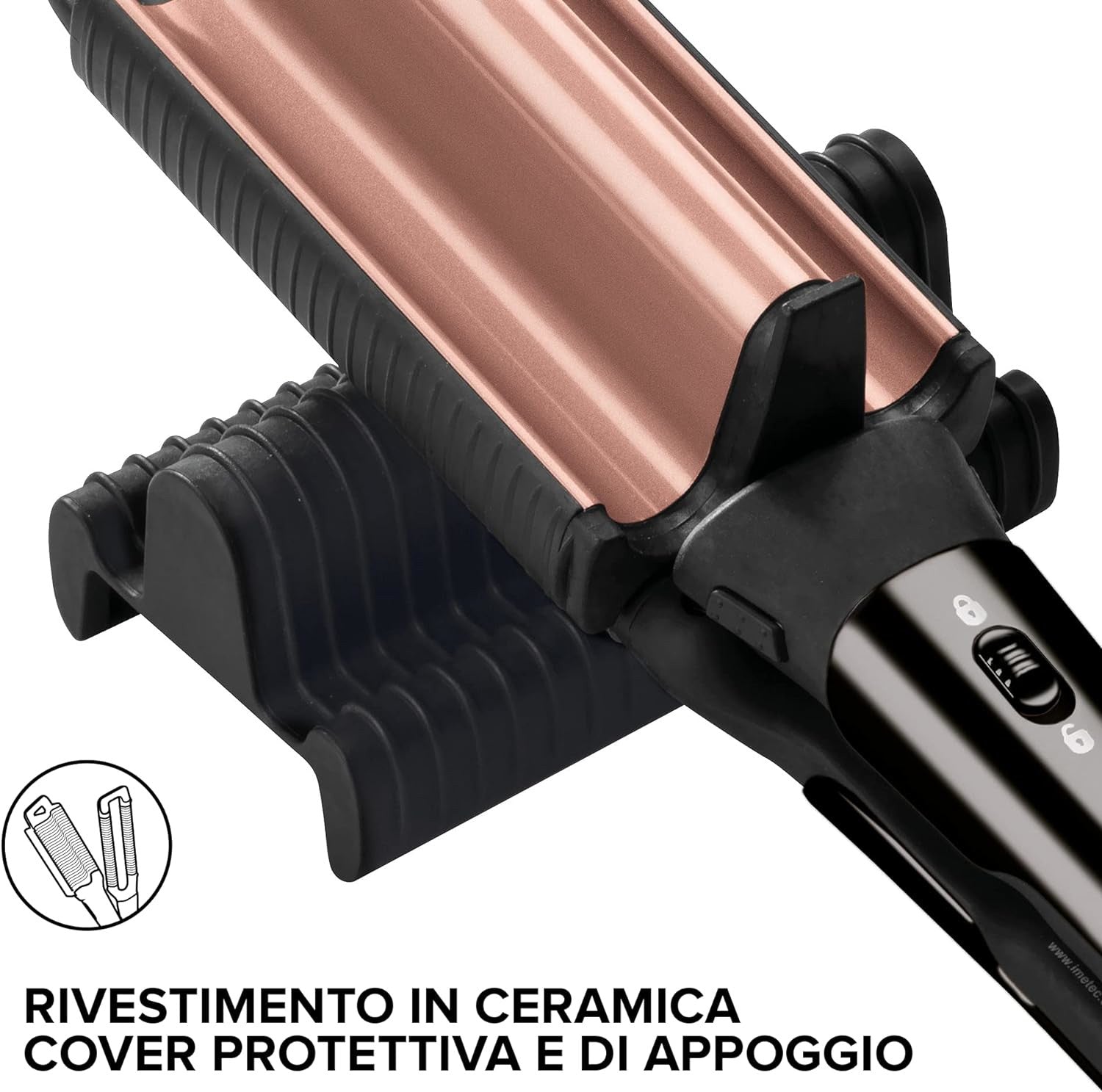 Piastra per Capelli Imetec GT20 400 per Onde 330 W Nero