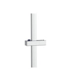 Idro Bric Asta Saliscendi Square per Doccia con Supporti Regolabili, Cromo, 60 cm