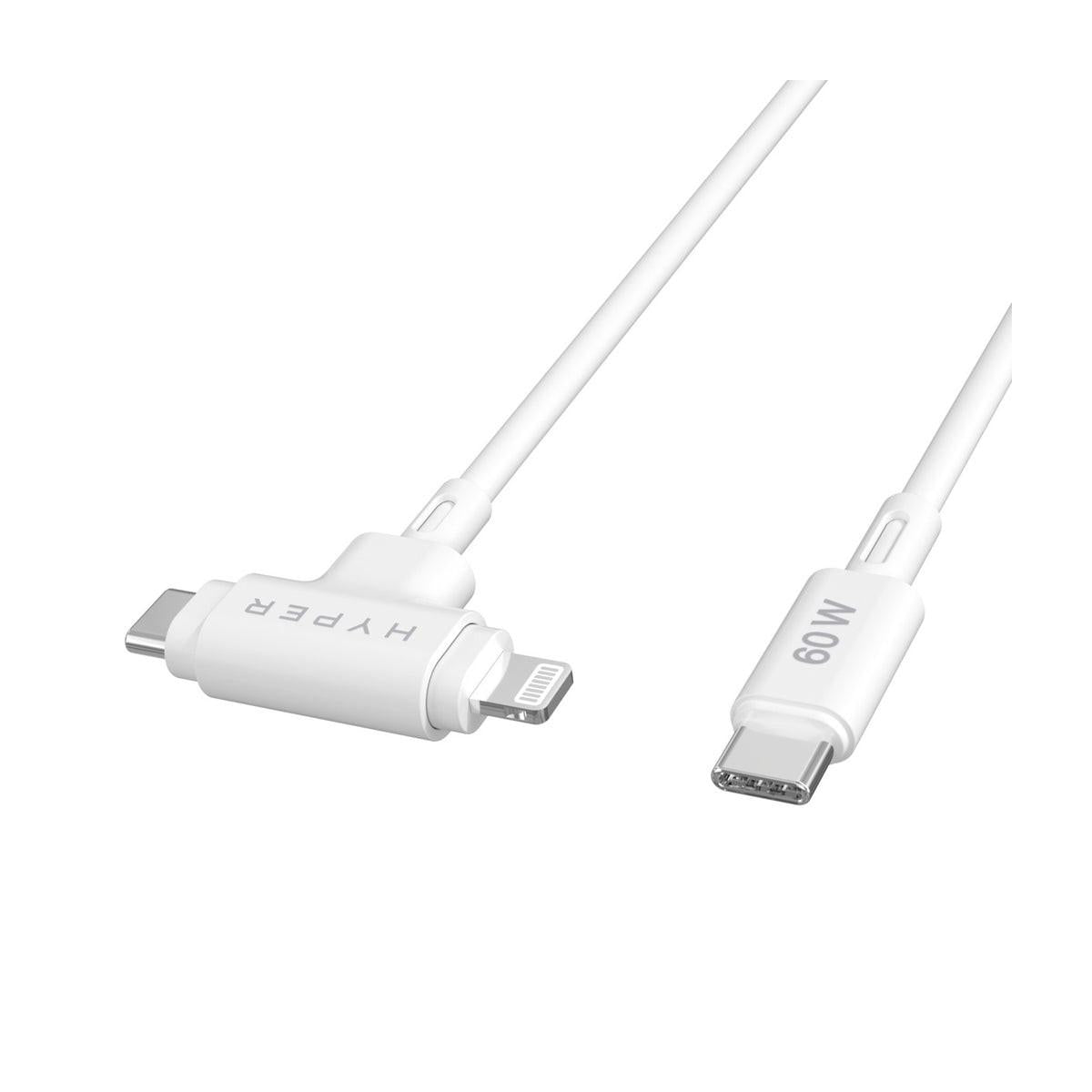 Targus HyperJuice cavo USB USB 2.0 1,5 m USB C USB C Lightning Bianco