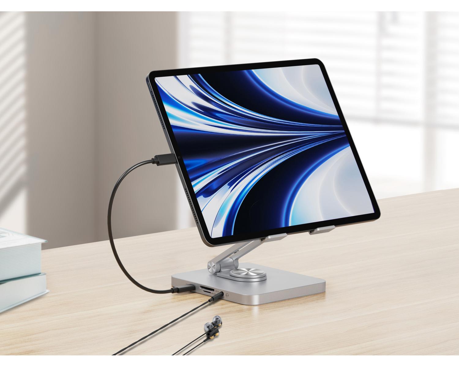 Conceptronic DONN26G carrello e supporto multimediale Argento Tablet