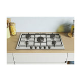 Candy Moderna CHW74WX piano cottura Acciaio inox Da incasso 75 cm Gas 5 Fornelli