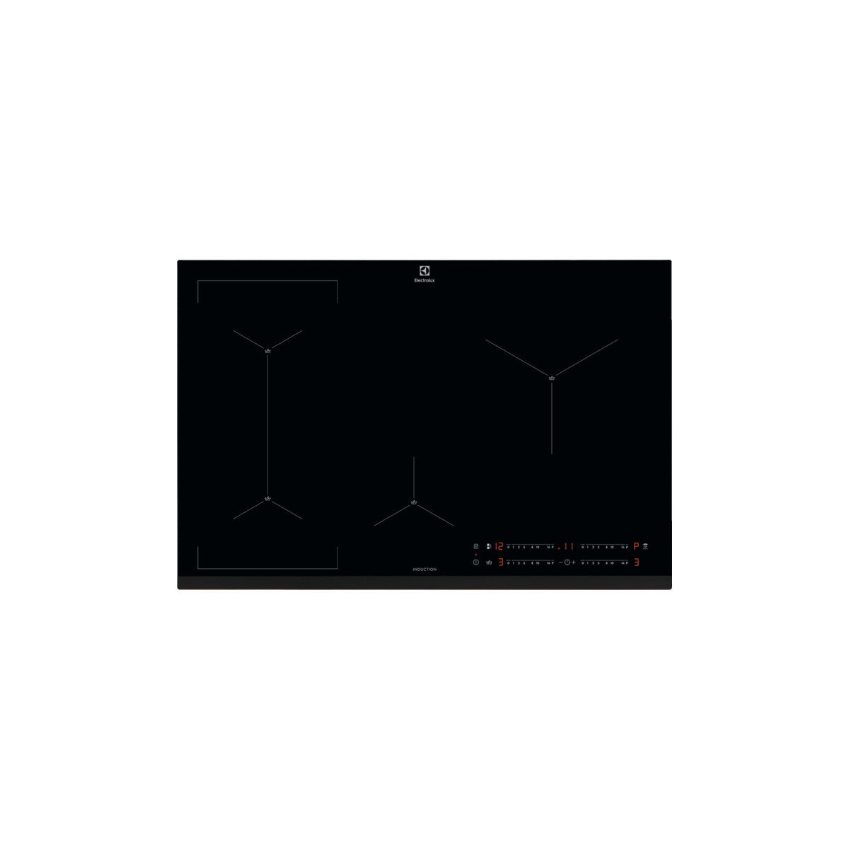 Electrolux EIS82449 Nero Da incasso 80 cm Piano cottura a induzione 4 Fornelli