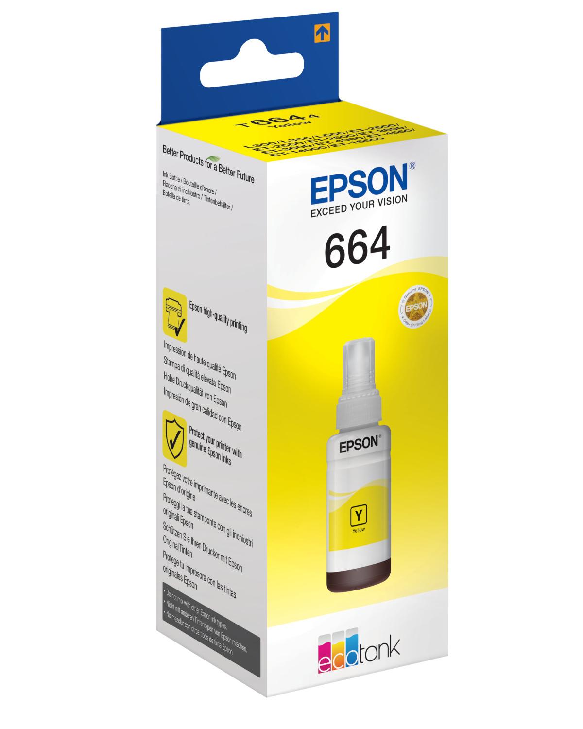 Epson C13T664440 Flacone inchiostro originale Giallo