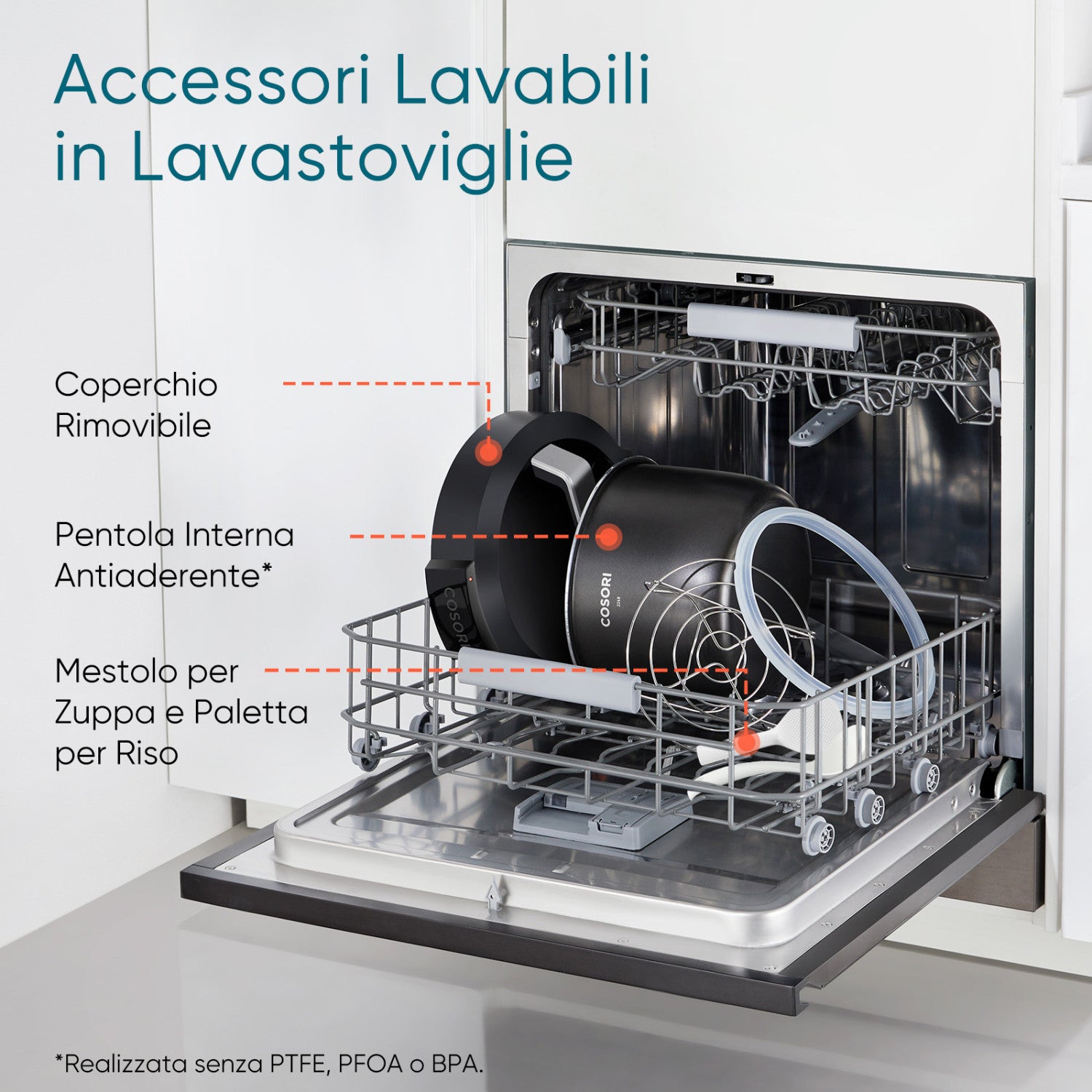 Cosori Pentola a Pressione 5,7 Litri