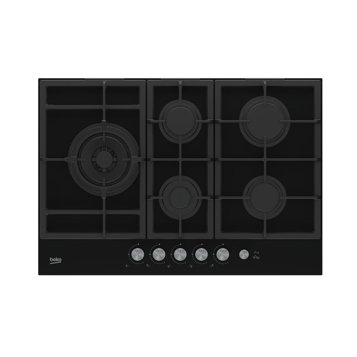 Beko HILL 75235 S piano cottura Nero Da incasso 75 cm Gas 5 Fornelli