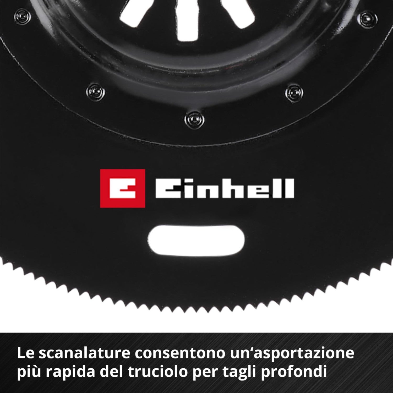 Einhell Lama Da Taglio A Tuffo Bimetallo Per Metallo E Legno Ø 88 Mm - Finitura PTFE, Cambio Rapido, Compatibile Con Multiutensili