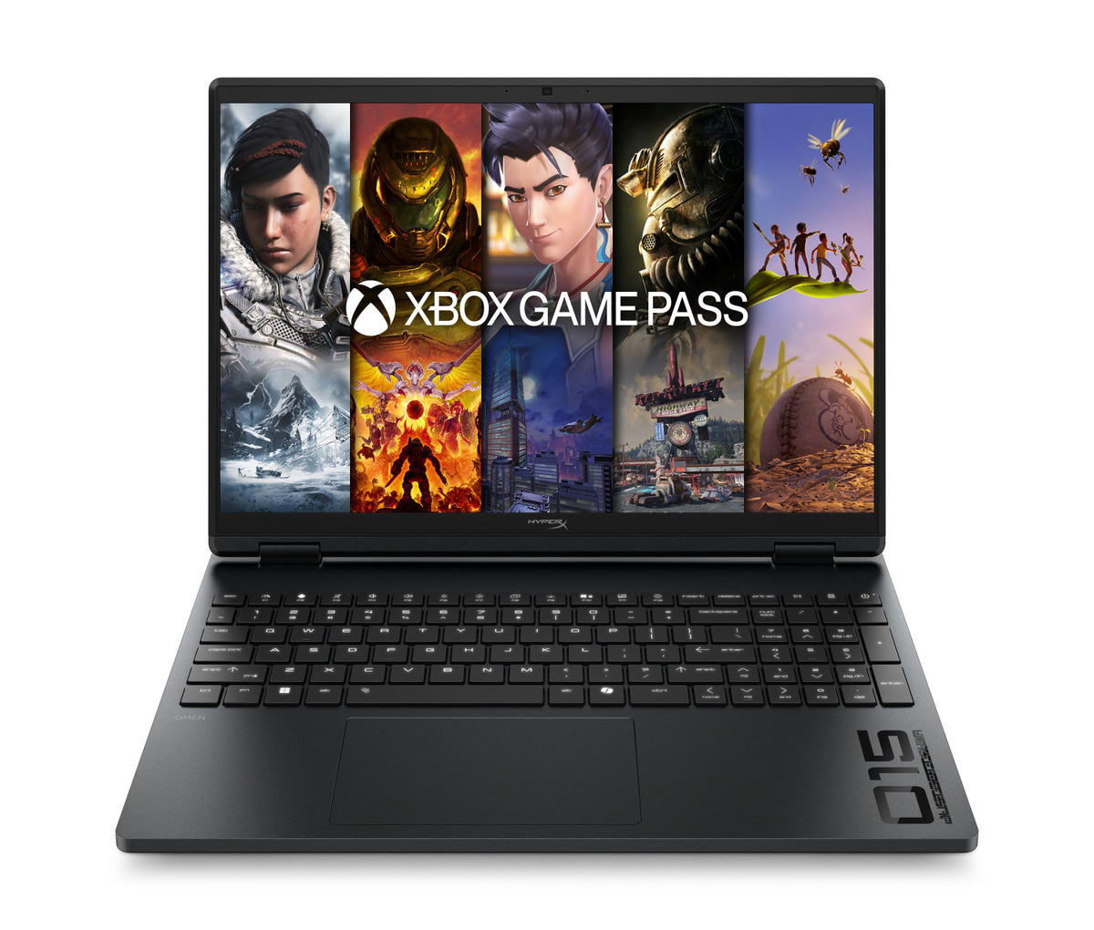 HP HyperX OMEN 15 inch Gaming Laptop PC 15-gb0026nlx AMD Ryzen 7 38,9 cm (15.3") 2K 16 GB DDR5-SDRAM NVIDIA GeForce RTX 5060 Wi-Fi 6 (802.11ax) Windows 11 Home Nero