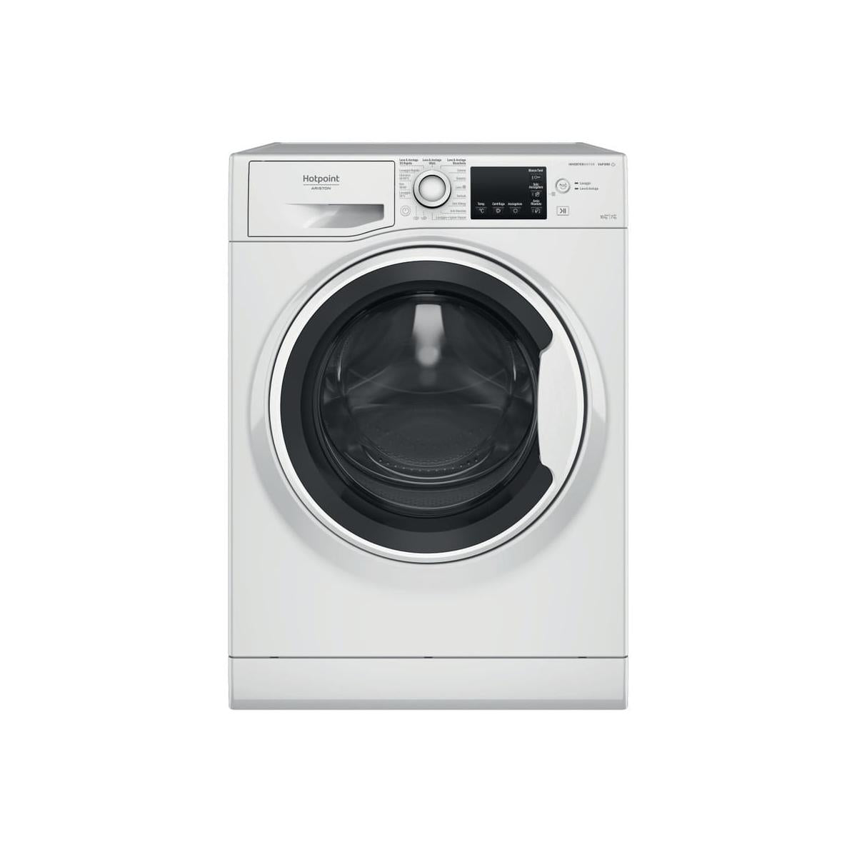 Hotpoint Active NDB 10736 WA IT Lavasciuga Libera Installazione Caricamento Frontale Classe D Bianco