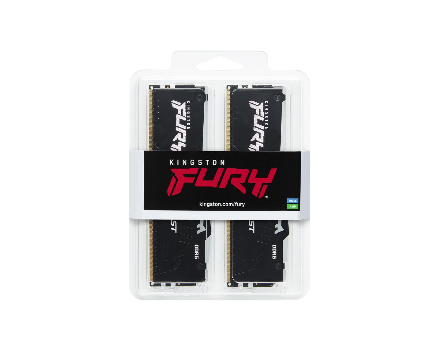 Kingston Technology FURY Beast 32GB 6000MT s DDR5 CL36 DIMM Kit da 2 moduli RGB EXPO