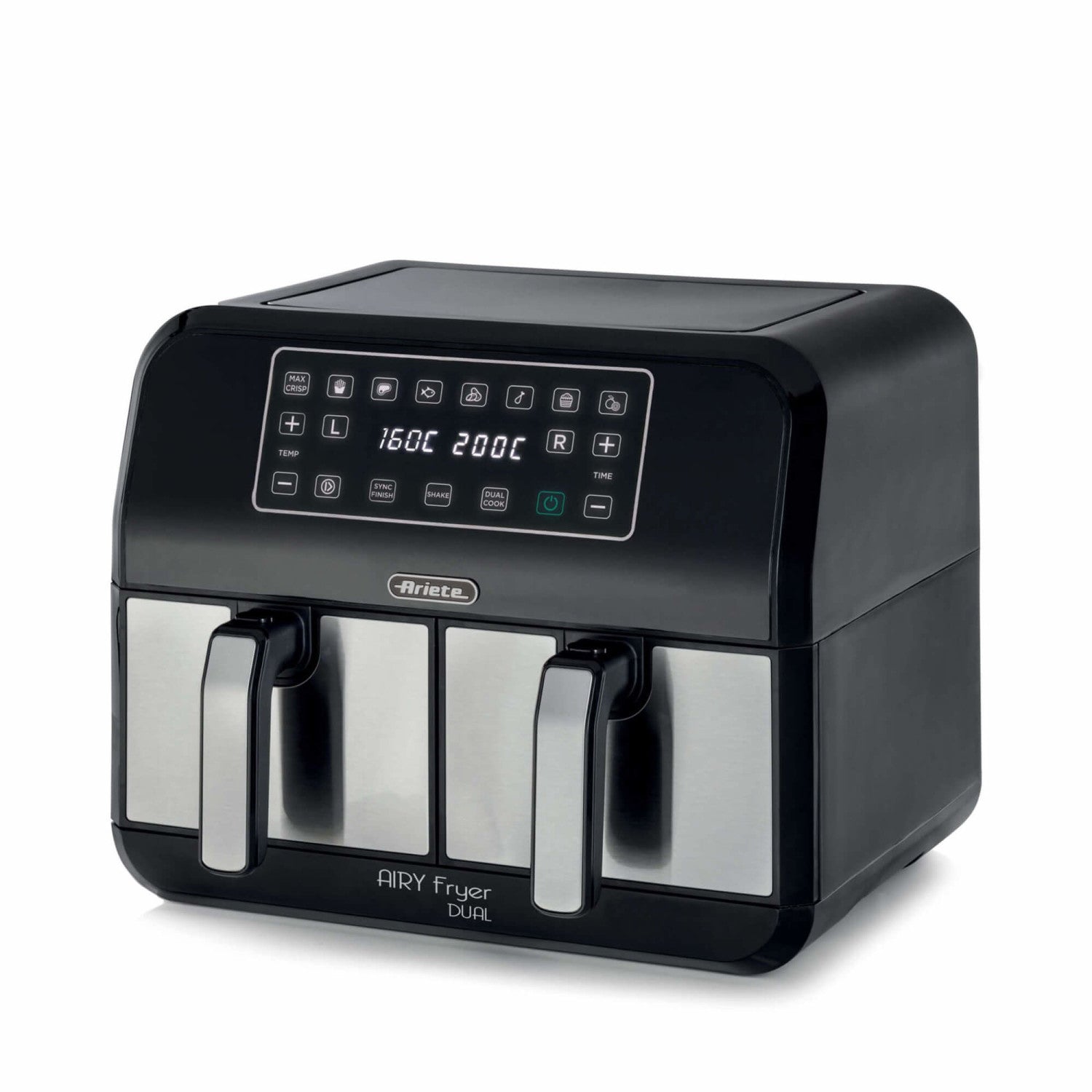Friggitrice ad Aria Ariete 4624 Doppio Cestello 8 L 1700 W Nero, Argento