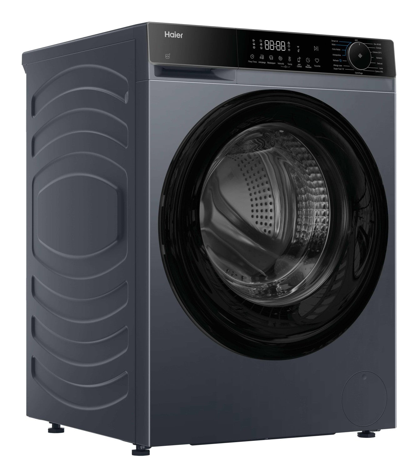 Haier X Series 5, Lavatrice Carica Frontale 13 KG, 30 più efficente della classe A, 1400 giri, Antracite, AI PowerDrive, Vapore, Wi-Fi, Smart AI, Super Fast 15', HW130BP14357GUIT