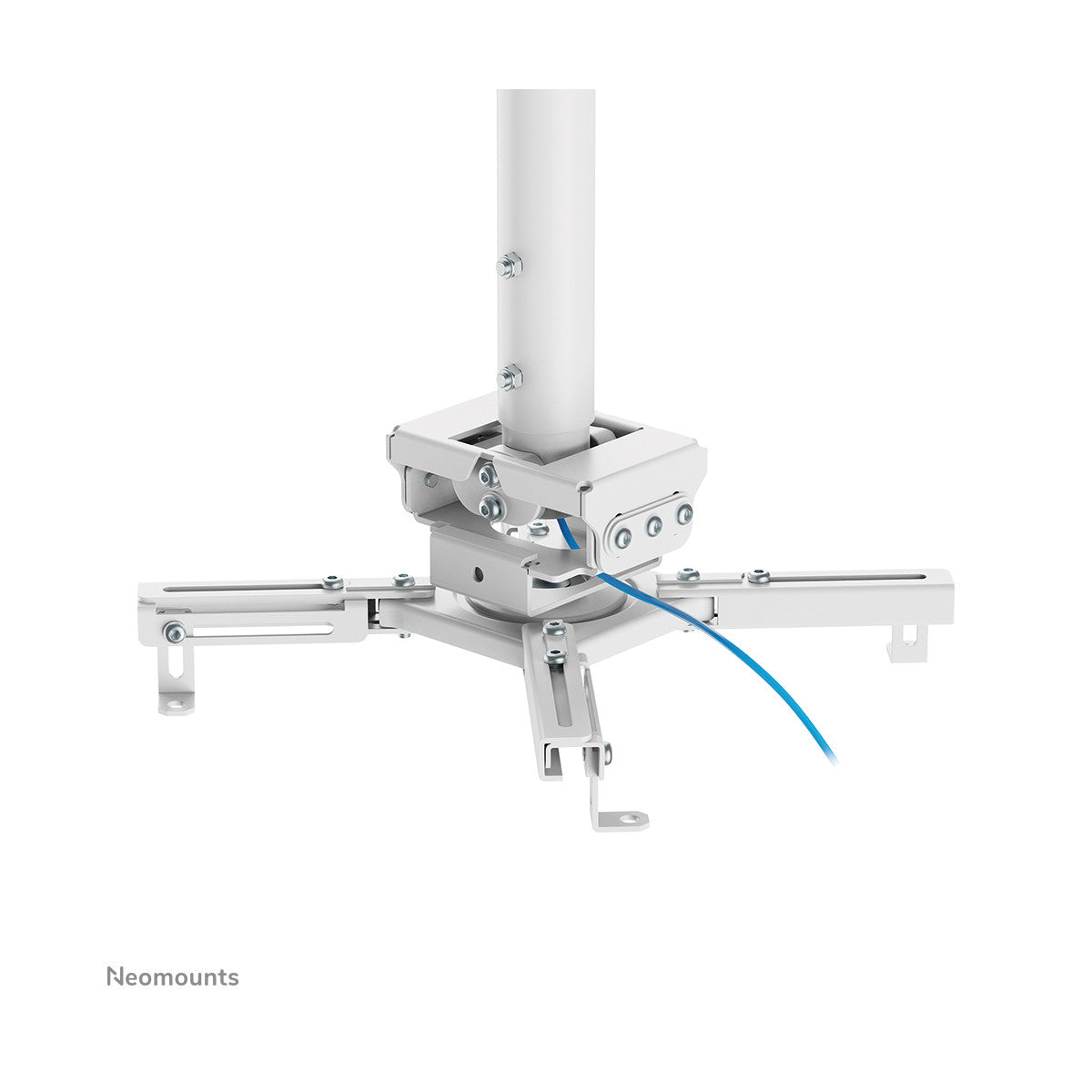 Neomounts CL25-550WH1 Supporto a soffitto beamer - alt. 74,5-114,5 cm - montaggio facile - mobilità completa
