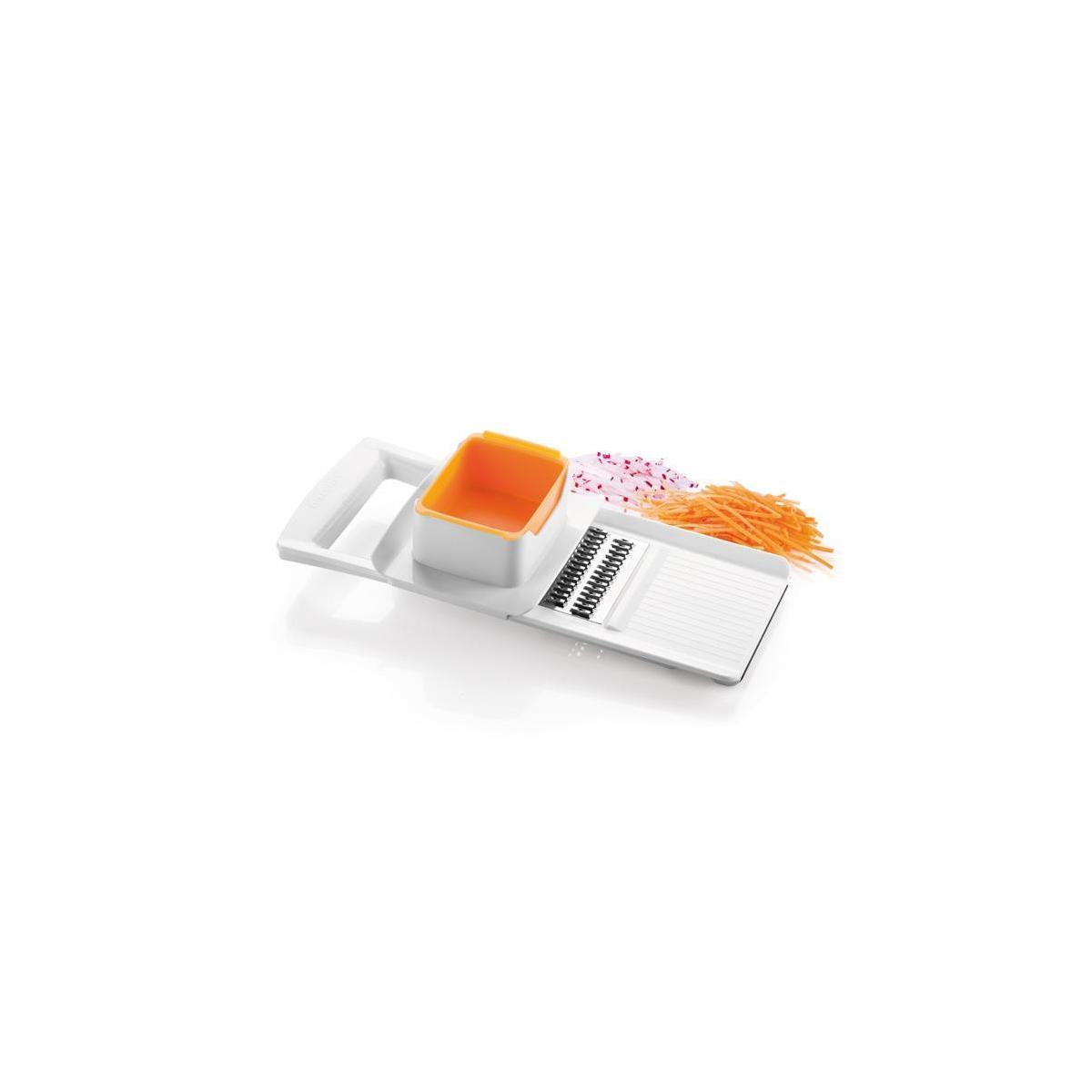 Tescoma 643854 grattugia e spiralizzatore manuali Grattugia piatta Arancione, Bianco