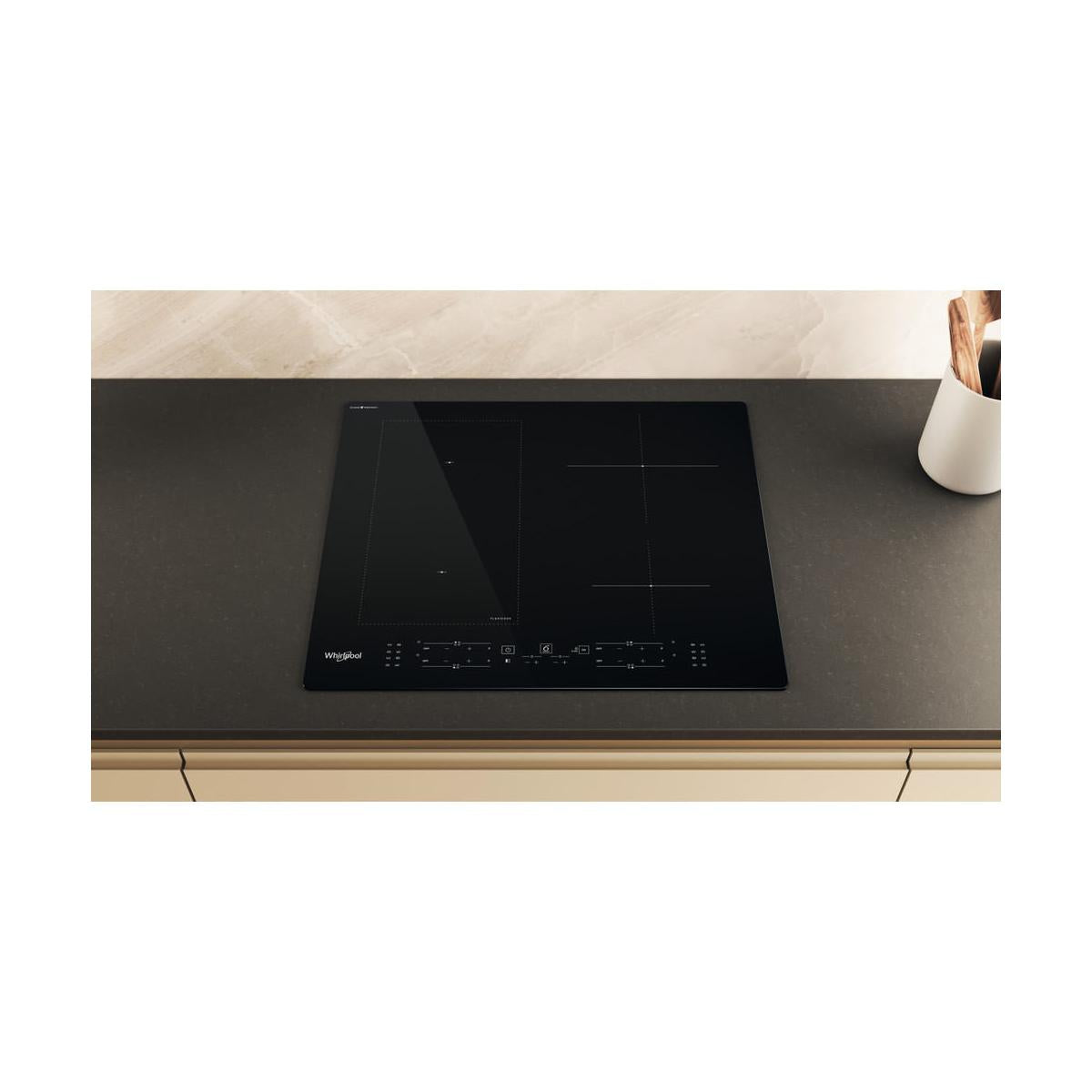 Whirlpool WL B4060 CPNE Piano Cottura a Induzione 4 Fornelli da Incasso 59 cm Nero