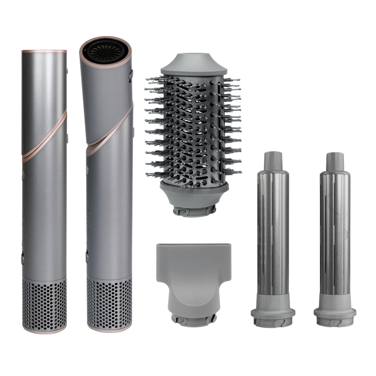 Jocca Styler Pieghevole 2726 BLDC 1400W 90.000 RPM Ionico 4 Testine Intercambiabili Testa Girevole 3 Temperature 3 Velocità