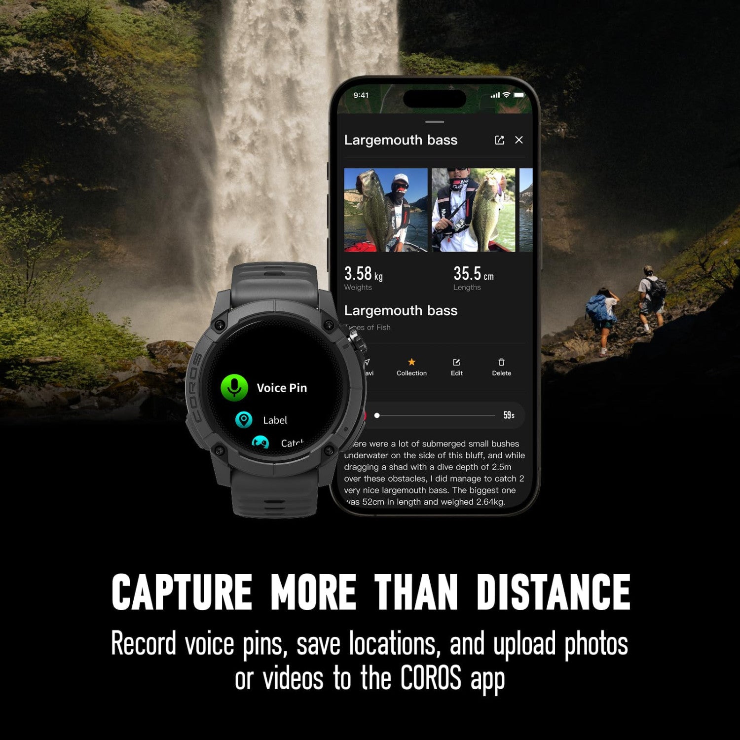 COROS Nomad Orologio GPS Sportivo con Mappe Precaricate, Batteria 22 Giorni, Navigazione Passo-Passo - Nero