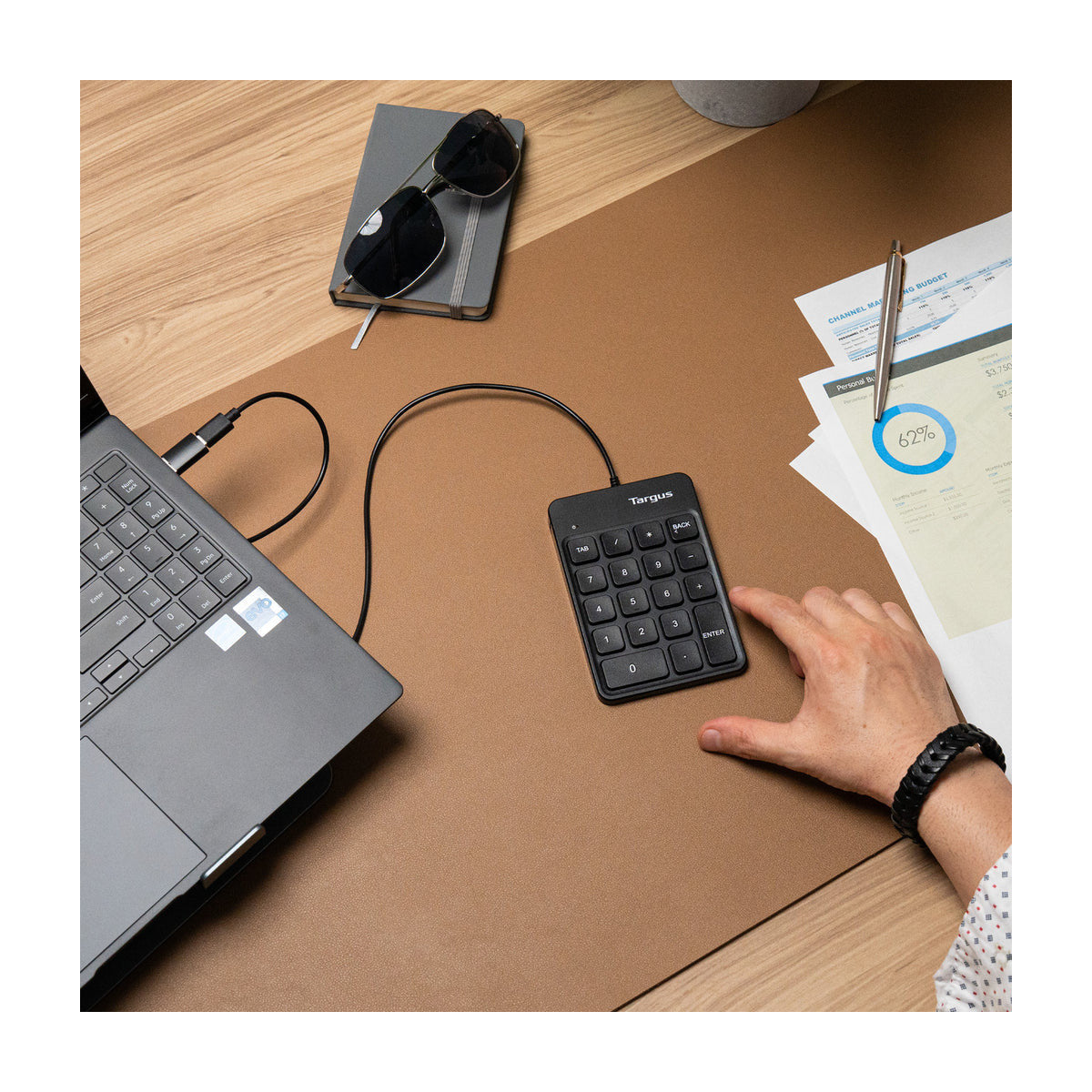 Targus AKP13GL tastierino numerico Universale USB Nero