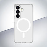 Cellularline Clear Mag - Galaxy S26 Custodia trasparente ultra resistente con bordo in gomma, compatibile con ecosistema Qi2 e accessori magnetici, trattata contro l ingiallimento.