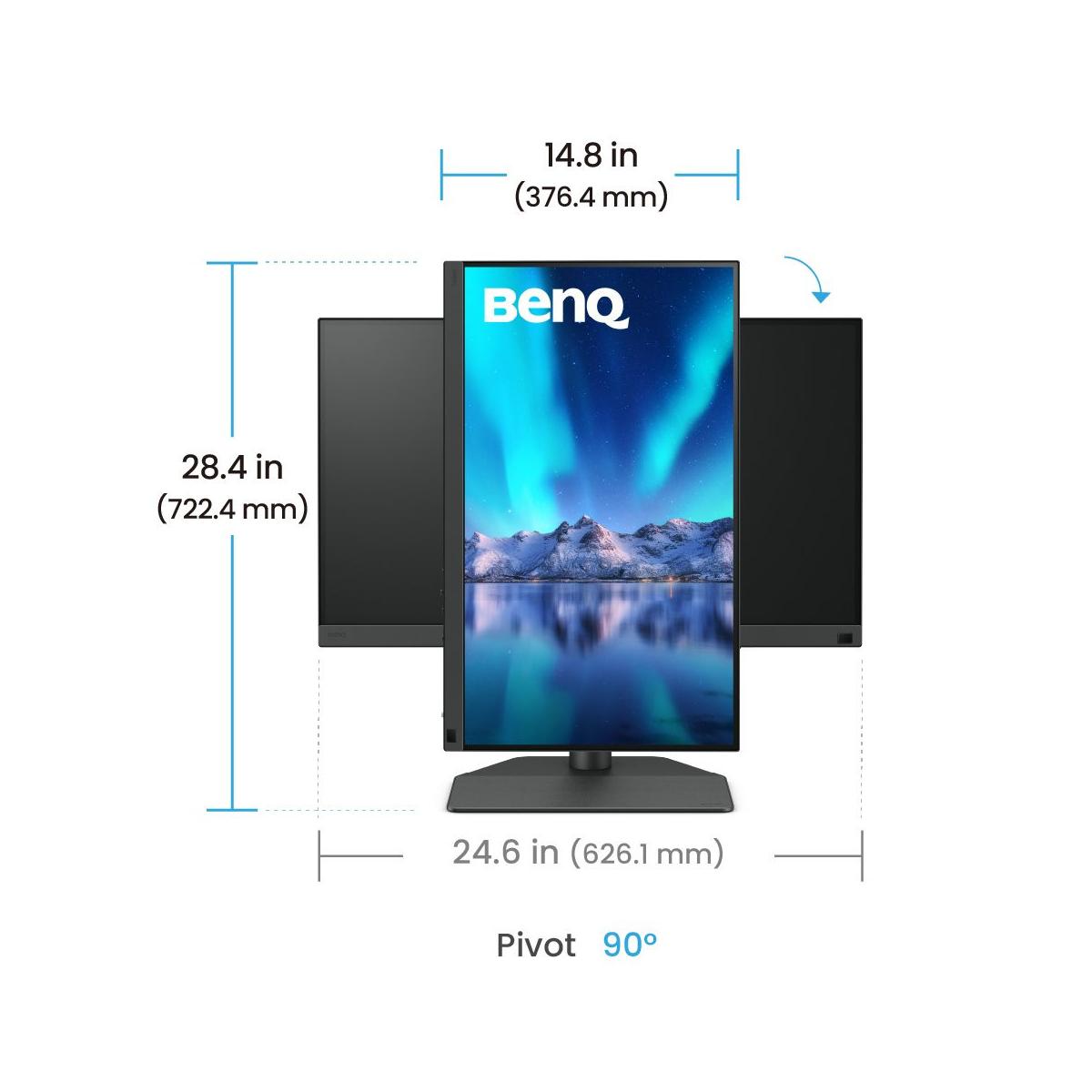 BenQ SW242Q Monitor PC 61,2 cm (24.1") 2560 x 1600 Pixel WQXGA LED Nero