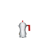 Alessi Pulcina Caffettiera Espresso MDL02/1 R, Alluminio, 1 Tazza, Rosso