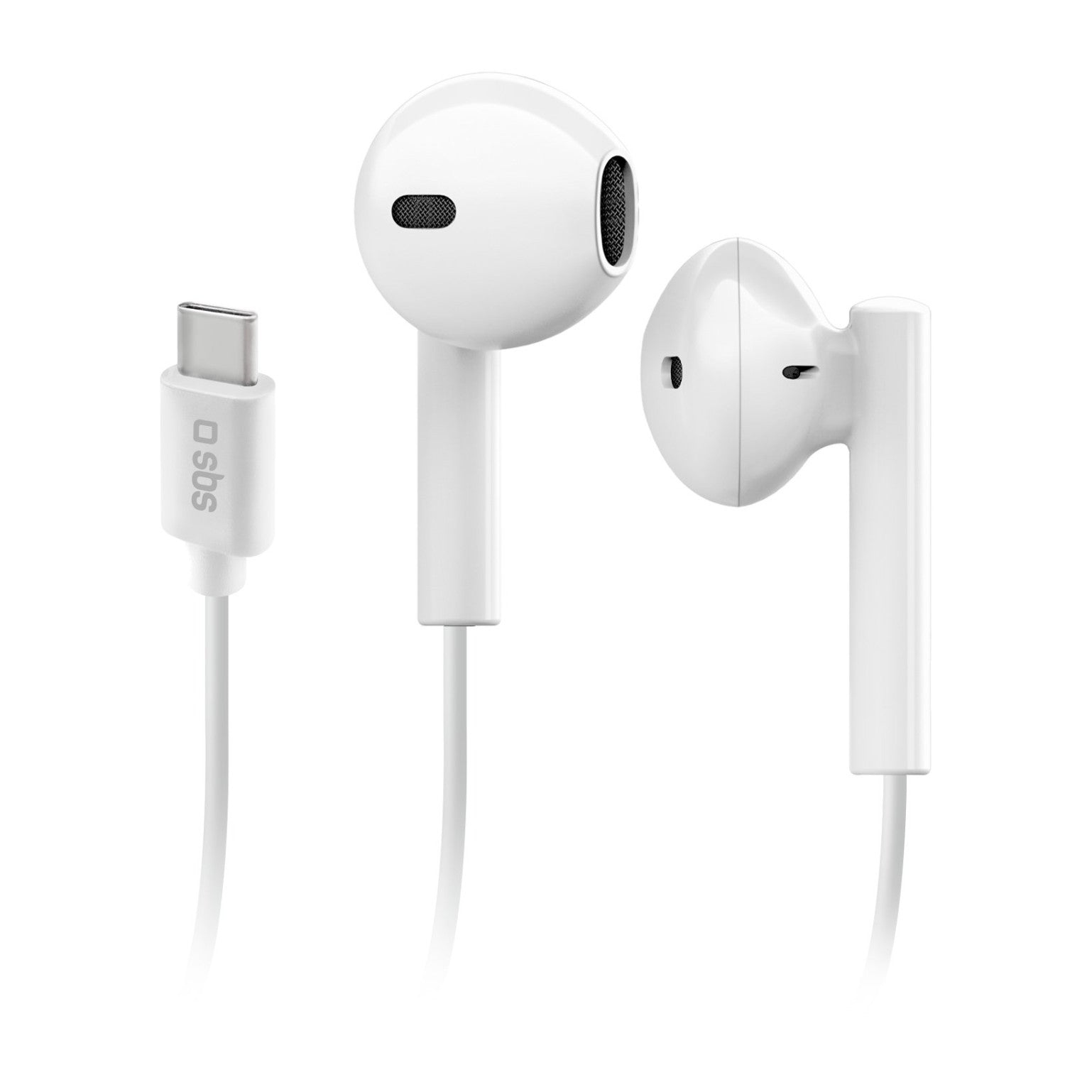 SBS Studio Mix 65c Cuffie Cablato In ear Musica e Chiamate USB tipo C Bianco