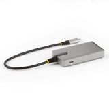 StarTech.com HB31C3A1CDPPD3 hub di interfaccia USB 3.2 Gen 2 (3.1 Gen 2) Type-C 10000 Mbit/s Argento
