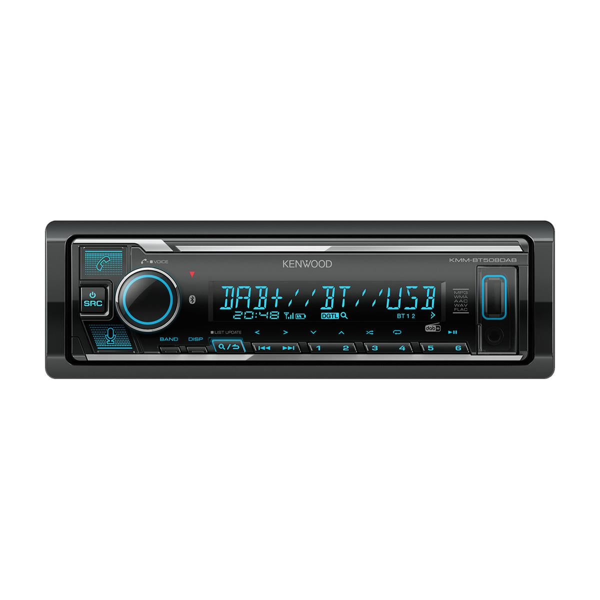 Kenwood Electronics KMM-BT508DAB Ricevitore per auto Nero 200 W Bluetooth