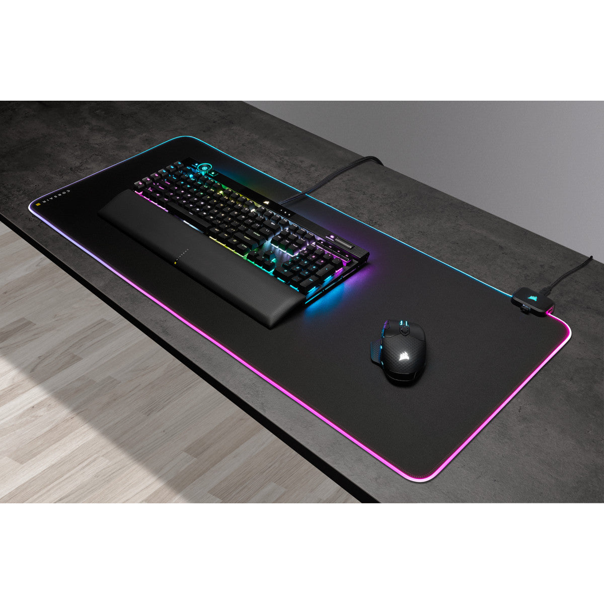 Corsair MM700 RGB Tappetino per Mouse per Gioco da Computer Nero