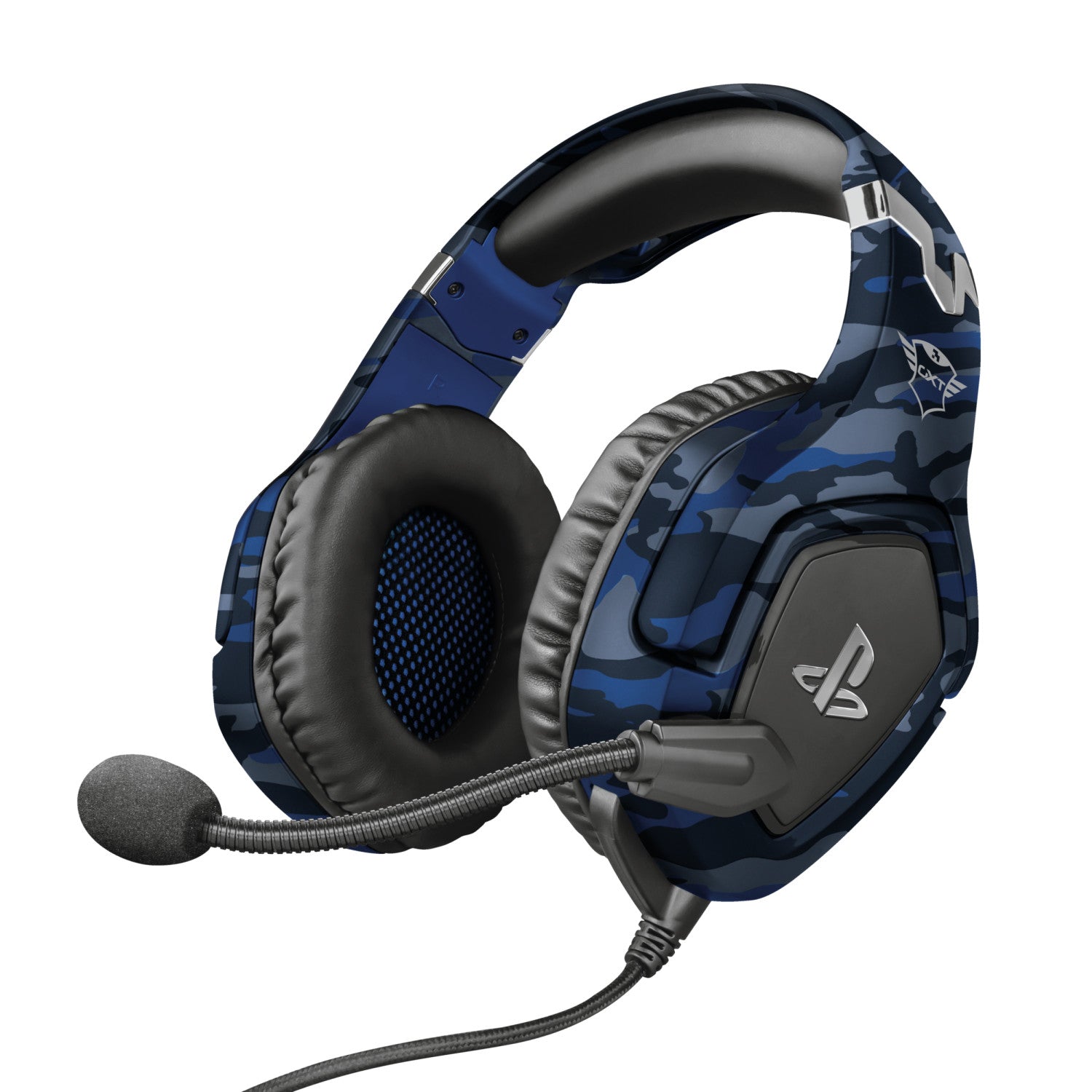 Trust GXT 488 Forze PS4 Auricolare Cablato A Padiglione Giocare Nero Blu