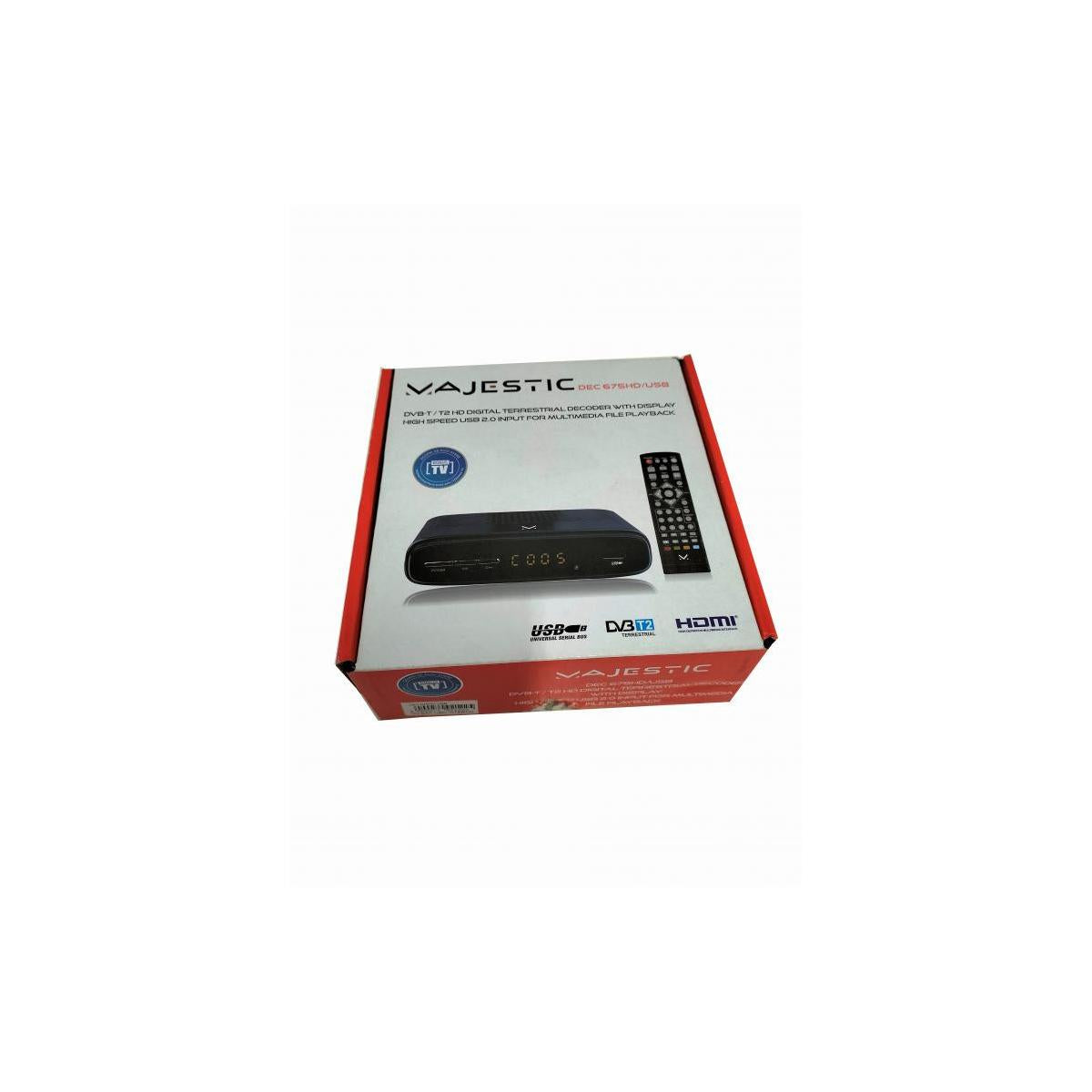 New Majestic DEC-675 HD USB Terrestre Nero
