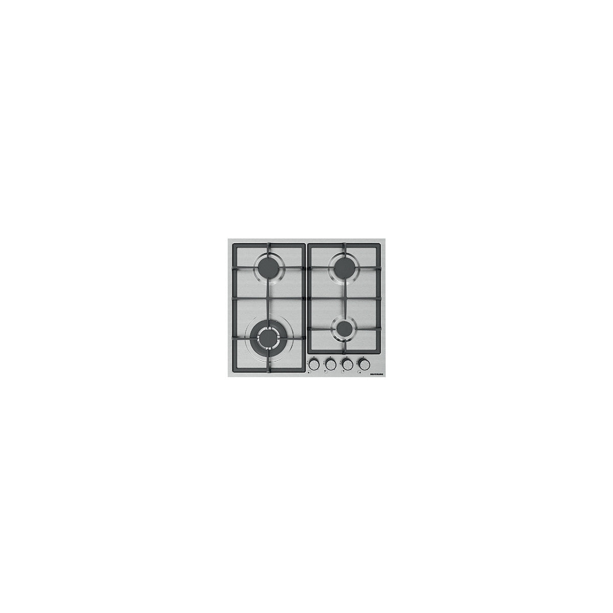 Silverline AS5443X01 piano cottura Acciaio inox Da incasso 60 cm Gas 4 Fornelli